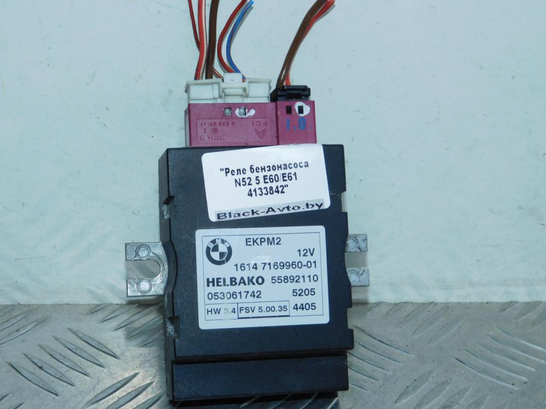 блок управления топливным насосом BMW 5 серия E60/E61 2005, 2.5 л., N52 B25, бензин, АКПП, titangrau (a36), седан, задний привод, правый руль, 16147169960, 7169960 - фото №1