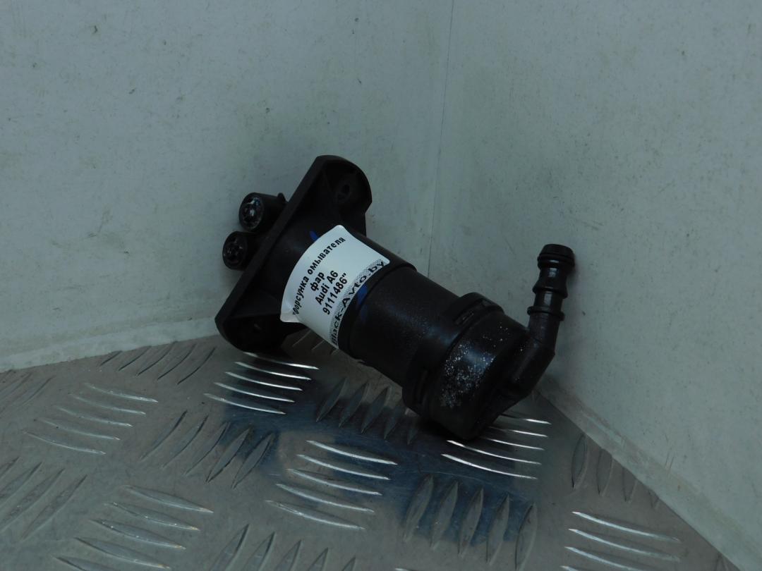 форсунка омывателя фары Audi A6 4F/C6 2006, синий, седан, 4F0955101 - фото №1