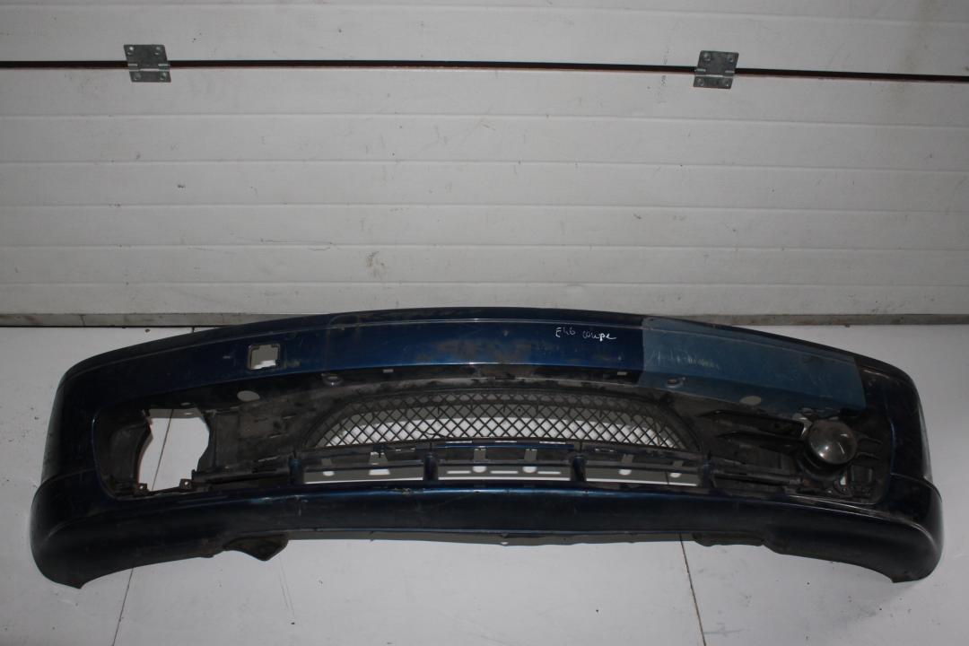 бампер передний BMW 3 серия E46 2001, синий, купе, 8195292 - фото №1