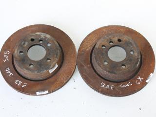 диск тормозной задний BMW X3 E83 [рестайлинг] 2009, 3.0 л., дизель, внедорожник 5 дв.