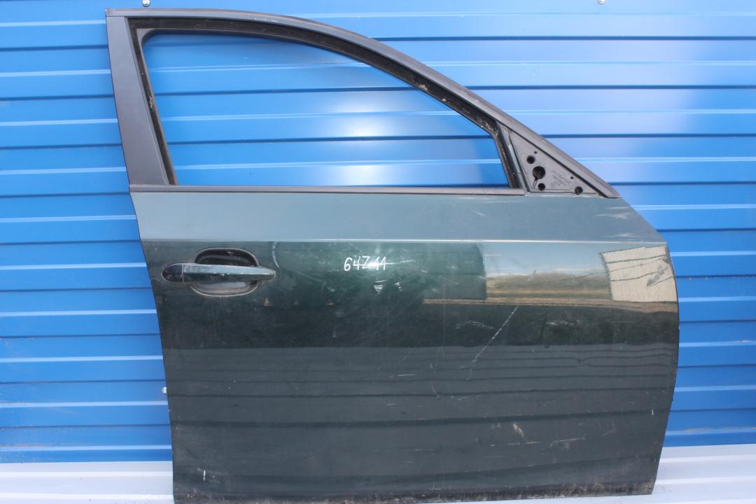 дверь передняя правая BMW 5 серия E60/E61 2006, зеленый, седан - фото №1