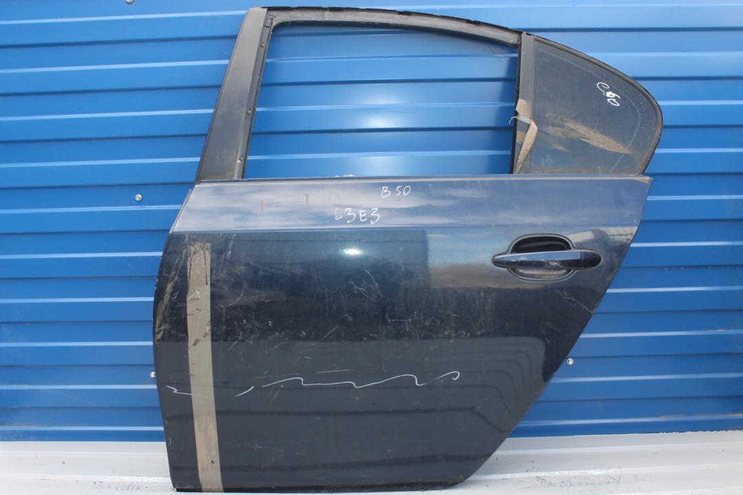 дверь задняя левая BMW 5 серия E60/E61 2003, синий, седан - фото №1