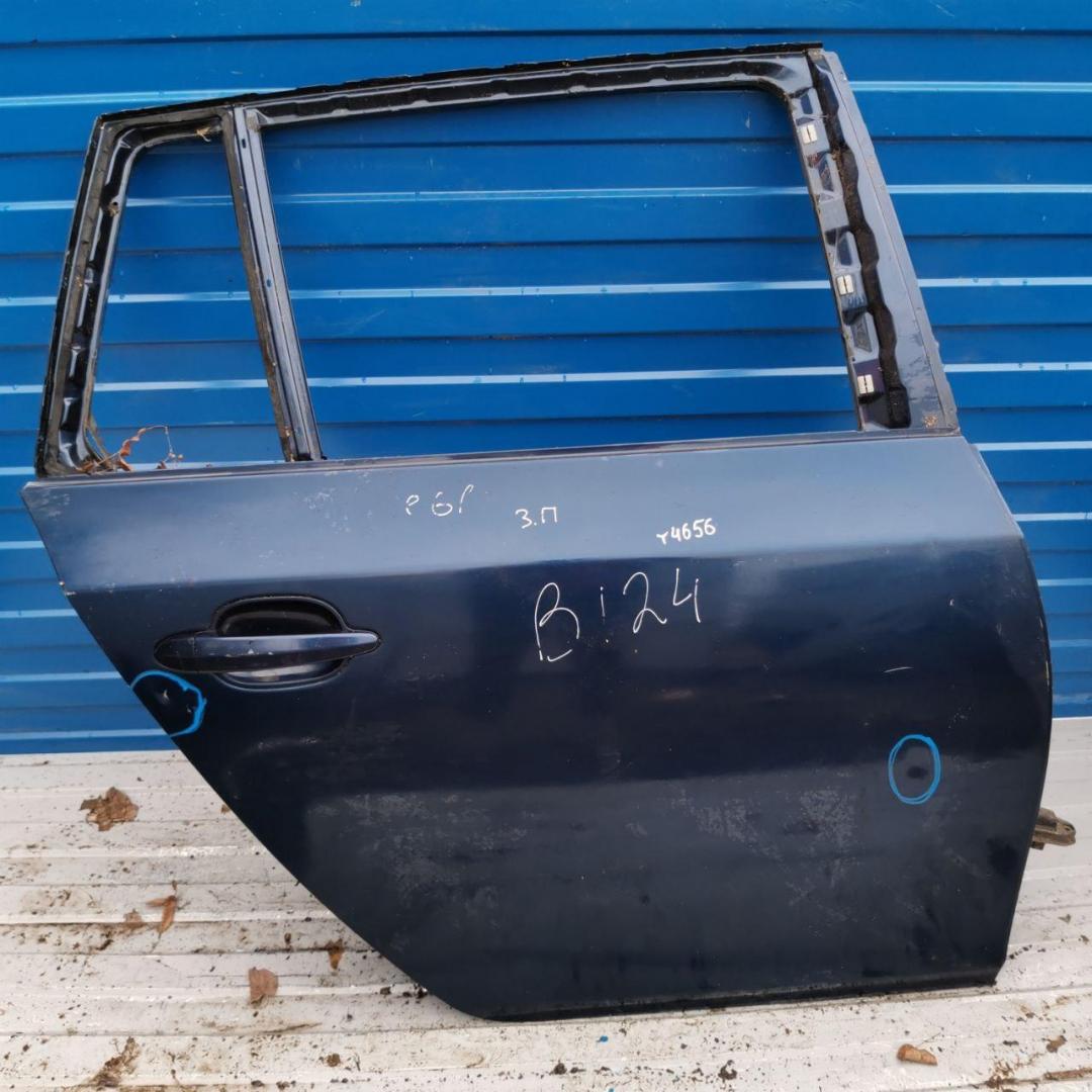 дверь задняя правая BMW 5 серия E60/E61 2005, синий, универсал - фото №1