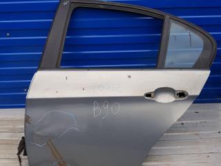 дверь задняя левая BMW 3 серия E90/E91/E92/E93 [рестайлинг] 2008, серо-голубой, седан