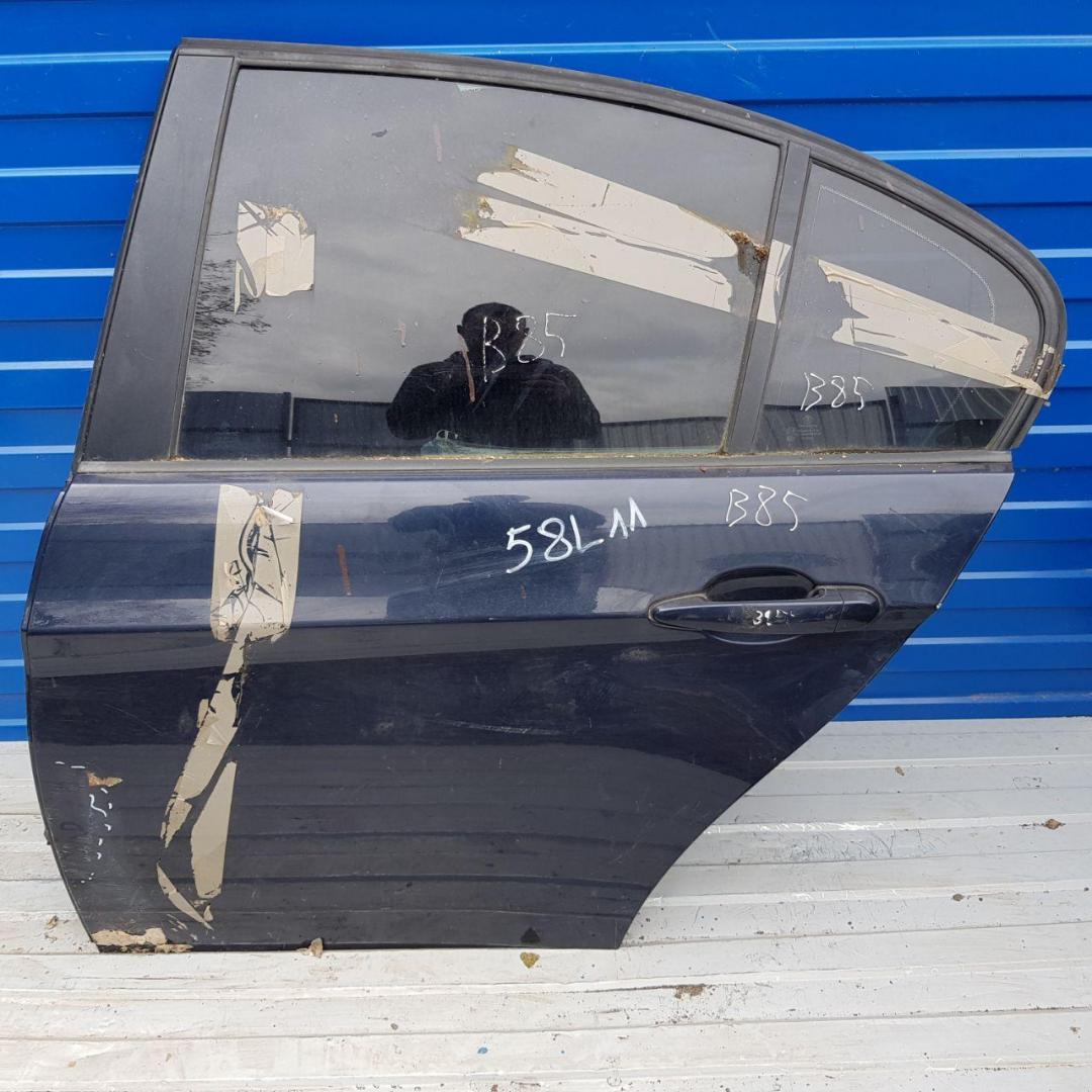 дверь задняя левая BMW 3 серия E90/E91/E92/E93 2007, синий, седан - фото №1