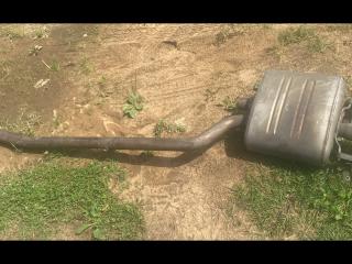 глушитель BMW 5 серия E60/E61 [рестайлинг] 2008, 2.0 л., N47 D20 A, дизель, МКПП, серый, седан, задний привод, 18307806818