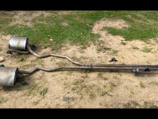 глушитель BMW X5 E53 [рестайлинг] 2004, 3.0 л., M57 D30 (306D2), дизель, правый руль, 18307785705, 18307785706