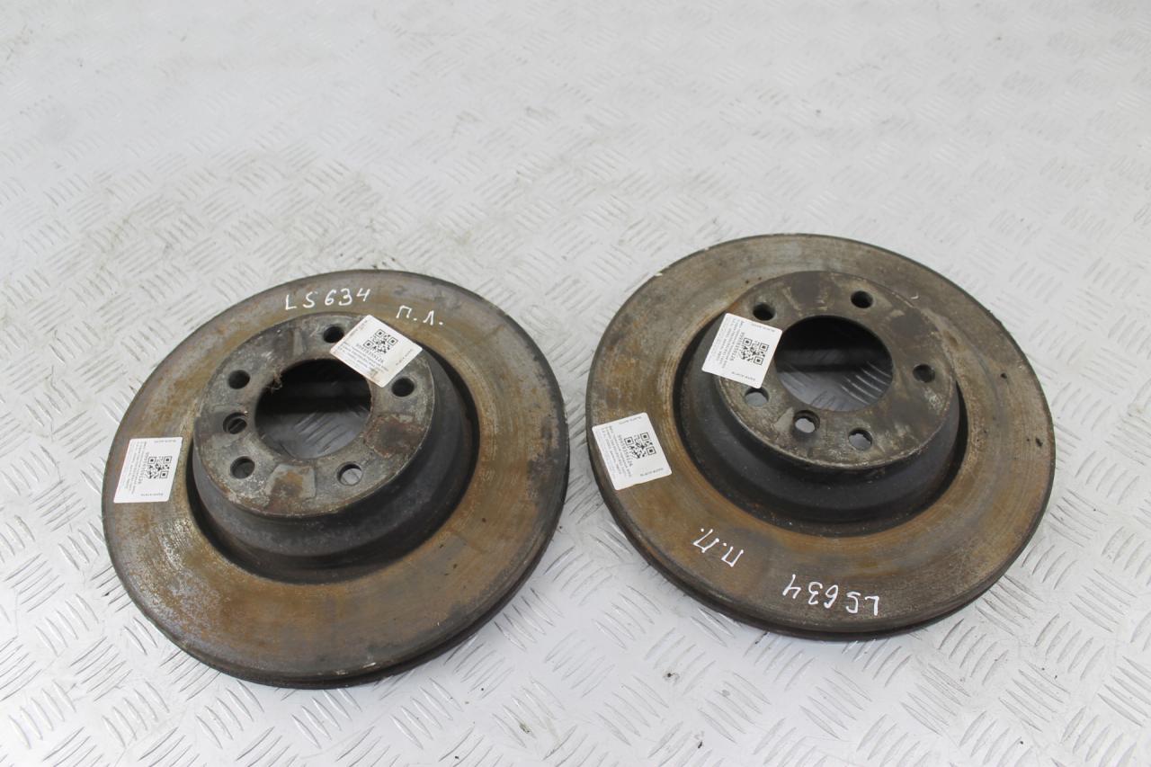 диск тормозной передний BMW 3 серия E90/E91/E92/E93 2007, 3.0 л., M57 D30 (306D3), дизель, МКПП, серебро, универсал, задний привод, правый руль, 34116854999 - фото №1