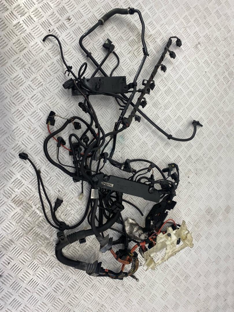 проводка двигателя BMW 3 серия E90/E91/E92/E93 2007, 3.0 л., M57 D30 (306D3), дизель, МКПП, серебро, универсал, задний привод, правый руль, 12517796081, 12517802567 - фото №1