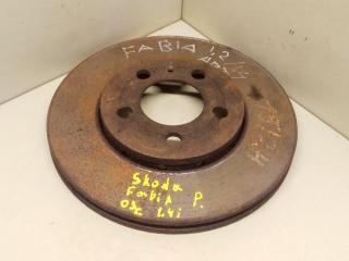 диск тормозной передний Skoda Fabia 1 2003, 1.4 л., i, бензин