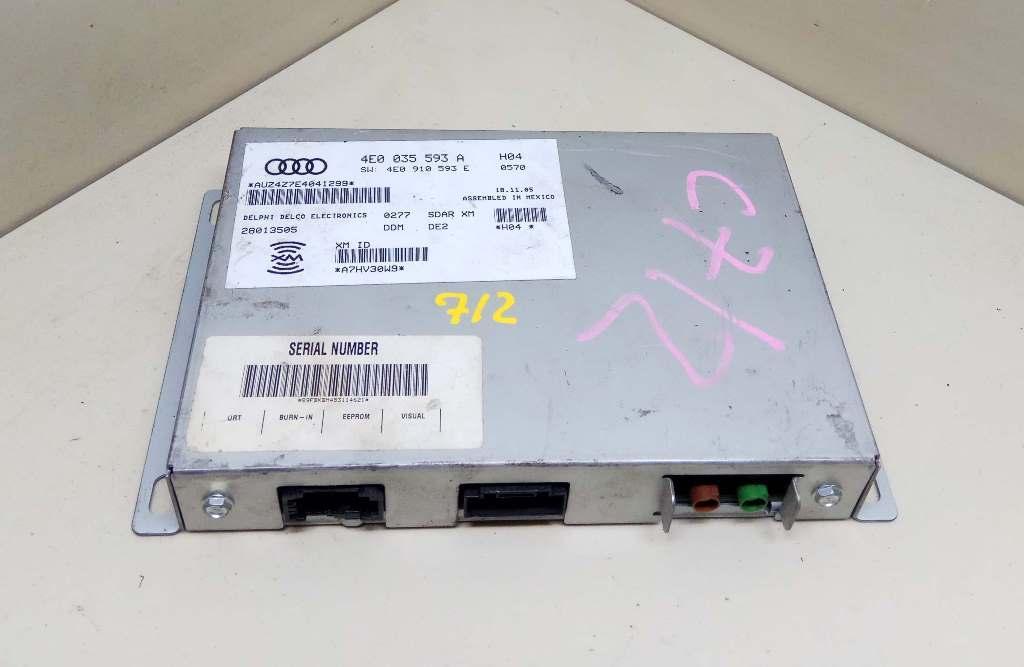 панель управления магнитолой Audi A6 4F/C6 2006, 3.2 л., i, BKH, бензин, АКПП, тёмно-синий, седан, передний привод, 4E0035593A, 4E0910593E, 28013505 - фото №1