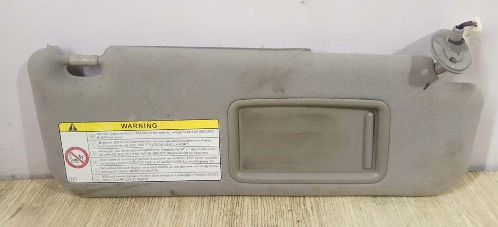 козырек солнцезащитный Toyota Prius 2 поколение 2008, 1.5 л., бензин, АКПП, черный, хетчбэк 5 дв., передний привод - фото №1