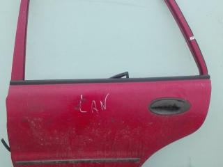 ручка наружная задняя левая Mitsubishi Lancer 6 поколение 1995, красный, седан