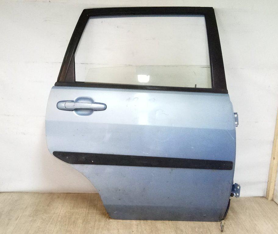 стекло двери задней правой Suzuki Liana 1 поколение 2003, голубой, универсал - фото №1