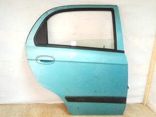 дверь задняя правая Chevrolet Matiz 1 поколение 2005, голубой
