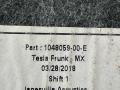 ковер багажника Tesla Model X 1 поколение 2018, электро, хетчбэк 5 дв., 1048059-00-E - фото №6