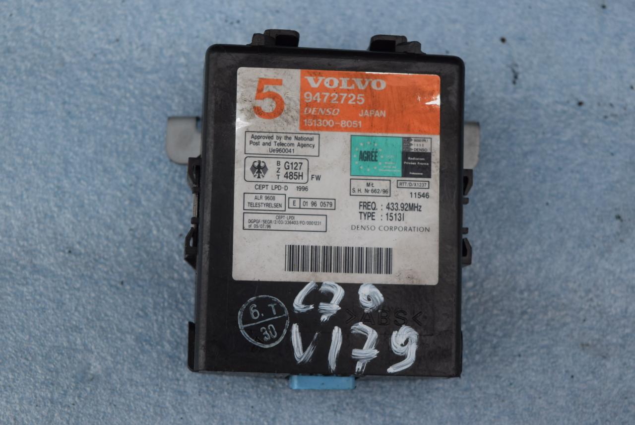 блок управления центральным замком Volvo C70 1 поколение 1999, 2.5 л., Ti, бензин, АКПП, купе, передний привод, 9472725, 1513008051 - фото №1