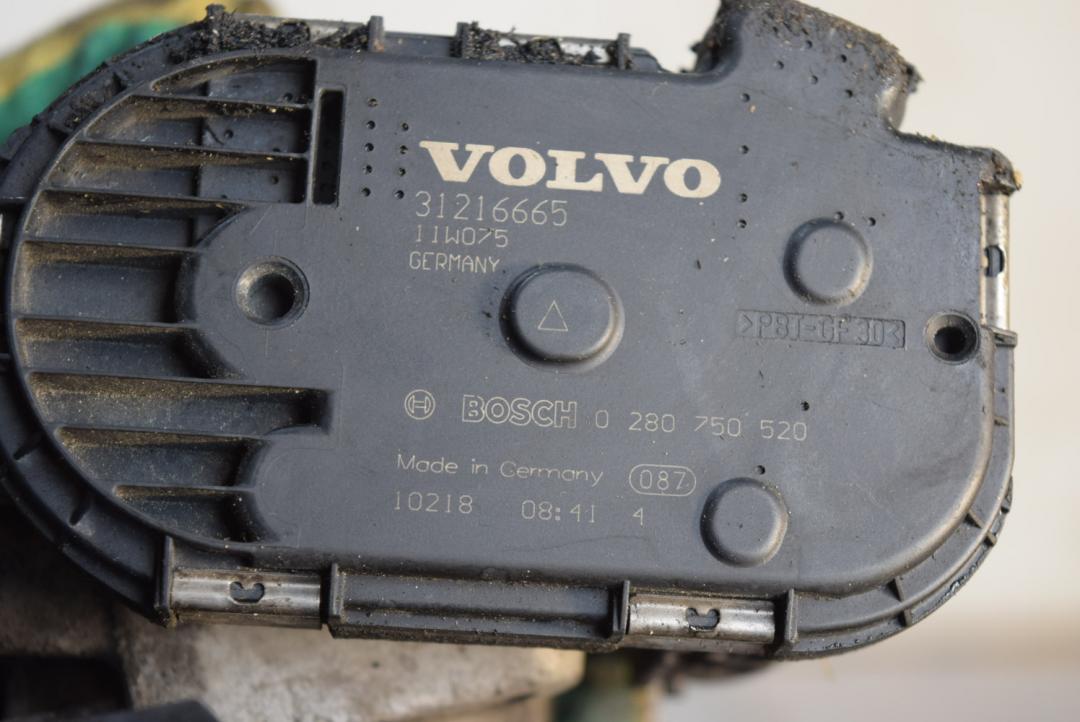 заслонка дроссельная Volvo XC60 1 поколение 2011, 2.4 л., дизель, АКПП, универсал, 31216665, 0280750520 - фото №1