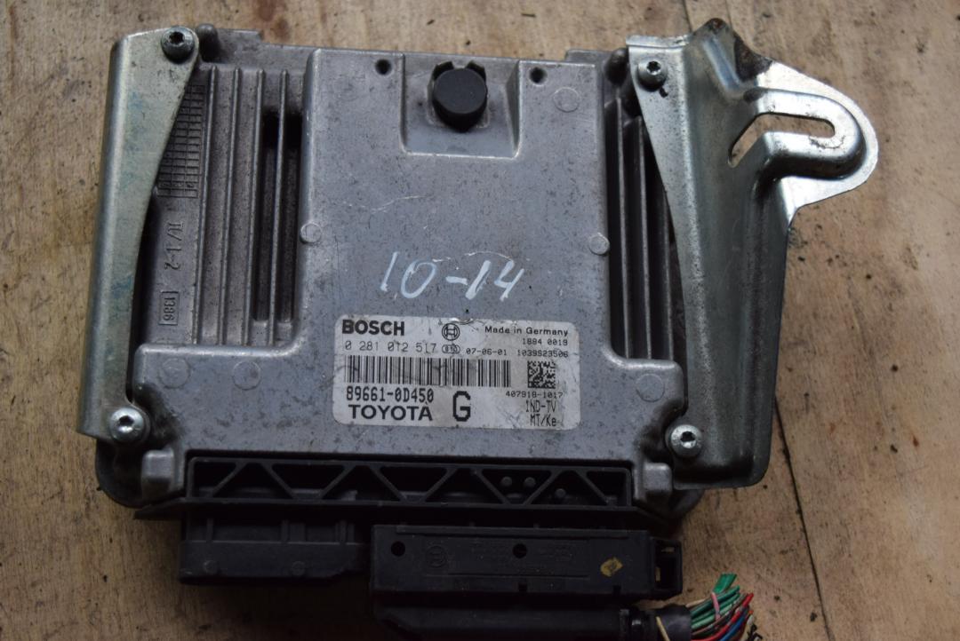 блок управления двигателем Toyota Yaris XP9 2008, 1.4 л., 1ND-TV, дизель, МКПП, хетчбэк 5 дв., правый руль, 896610D450, 0281012517 - фото №1