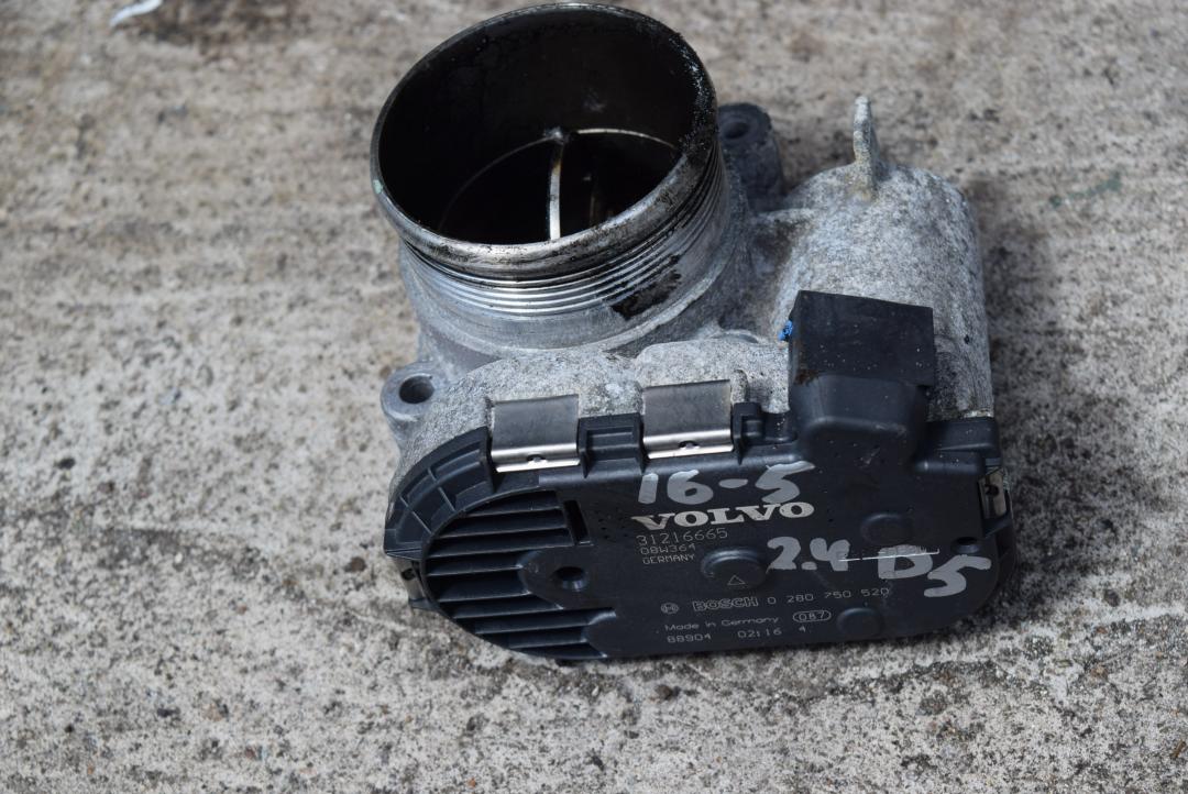 заслонка дроссельная Volvo XC60 1 поколение 2009, 2.4 л., D 5244 T4, дизель, АКПП, внедорожник 5 дв., 31216665, 0280750520 - фото №1