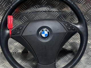 руль BMW 5 серия E60/E61 2005, 2.5 л., M57 D25 (256D2), дизель, АКПП, черный, седан