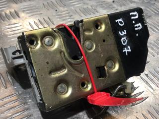 замок двери передней правой Peugeot 307 1 поколение 2003, серебро, универсал