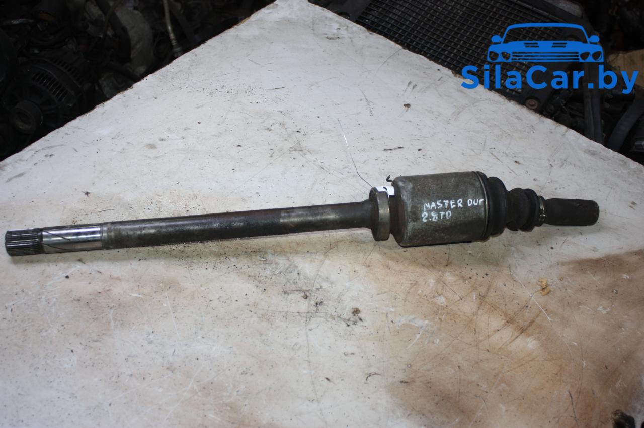 полуось передняя правая (приводной вал, ШРУС) Renault Master 2 поколение 2000, 2.8 л., дизель - фото №1
