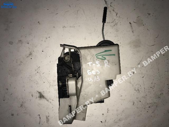 замок двери передней правой Volkswagen Transporter T5 2006, 2.5 л., AXD, дизель, минивэн - фото №1