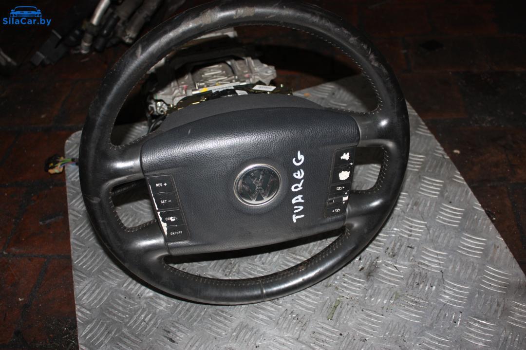руль Volkswagen Touareg 1 поколение 2004, 2.5 л., BAC, дизель, МКПП - фото №1