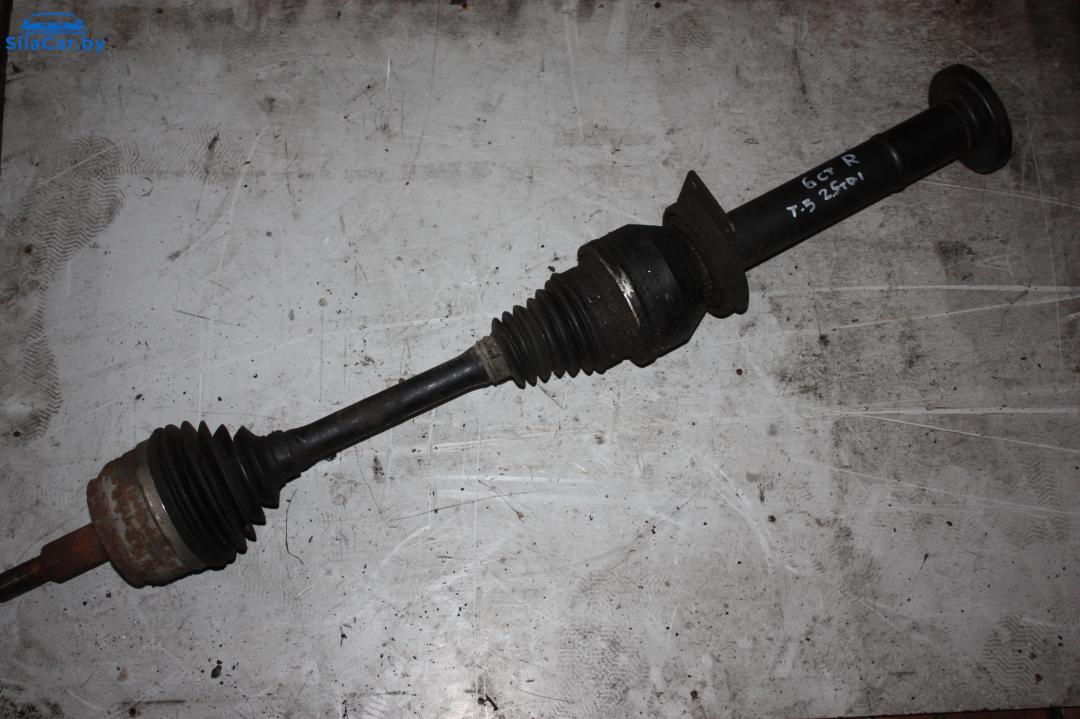 полуось передняя правая (приводной вал, ШРУС) Volkswagen Caravelle T5 2007, 2.5 л., BNZ, дизель, МКПП, BNZ - фото №1