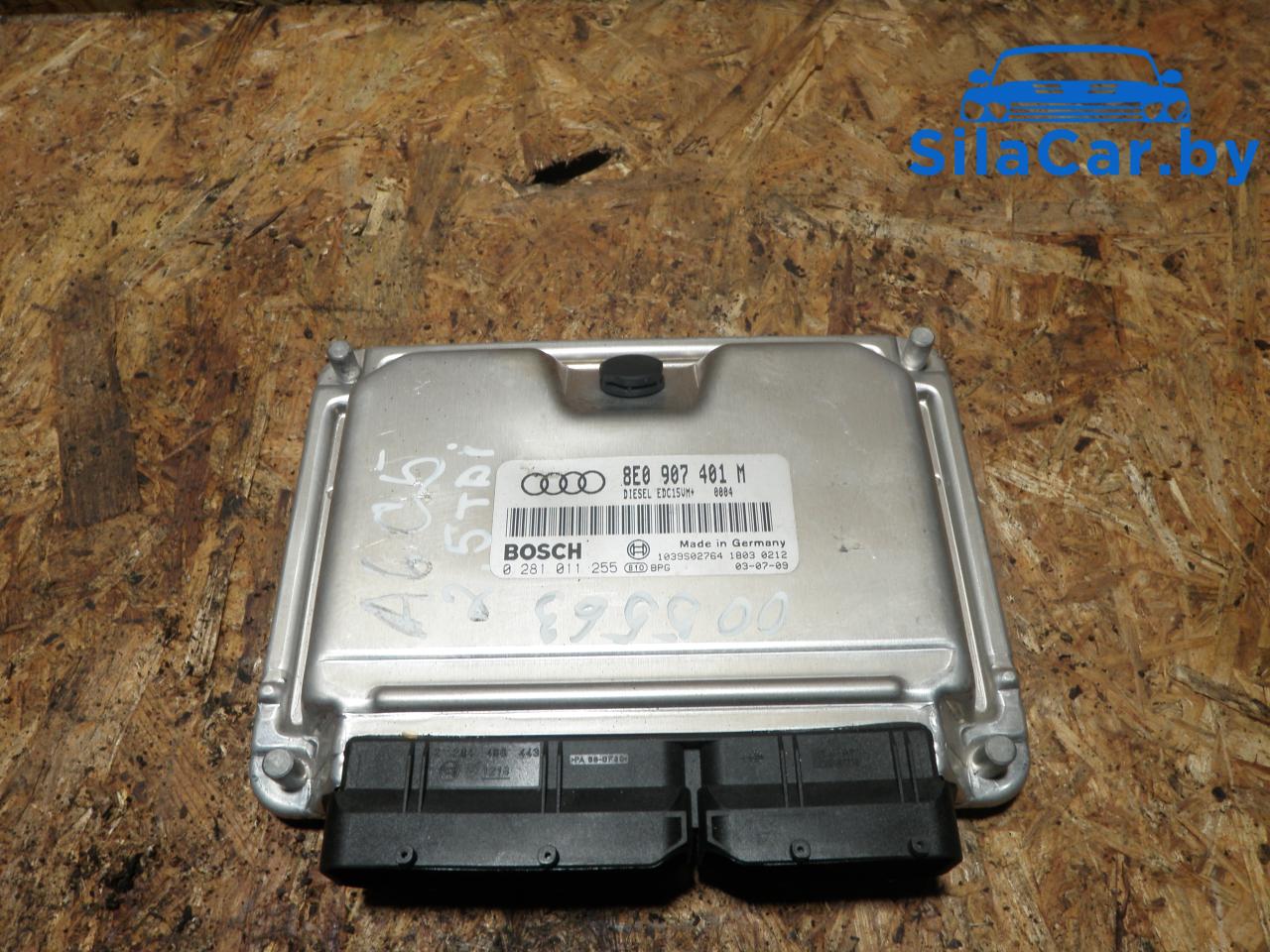 блок управления двигателем Audi A6 4B/C5 (1997 - 2001), 2.5 л., BDG, дизель, 8E0907401M - фото №1