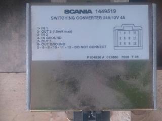 Преобразователь напряжения Scania 4-Series 2000, 10.6 л., DC 11.04, дизель, МКПП, 1449519, 1436206