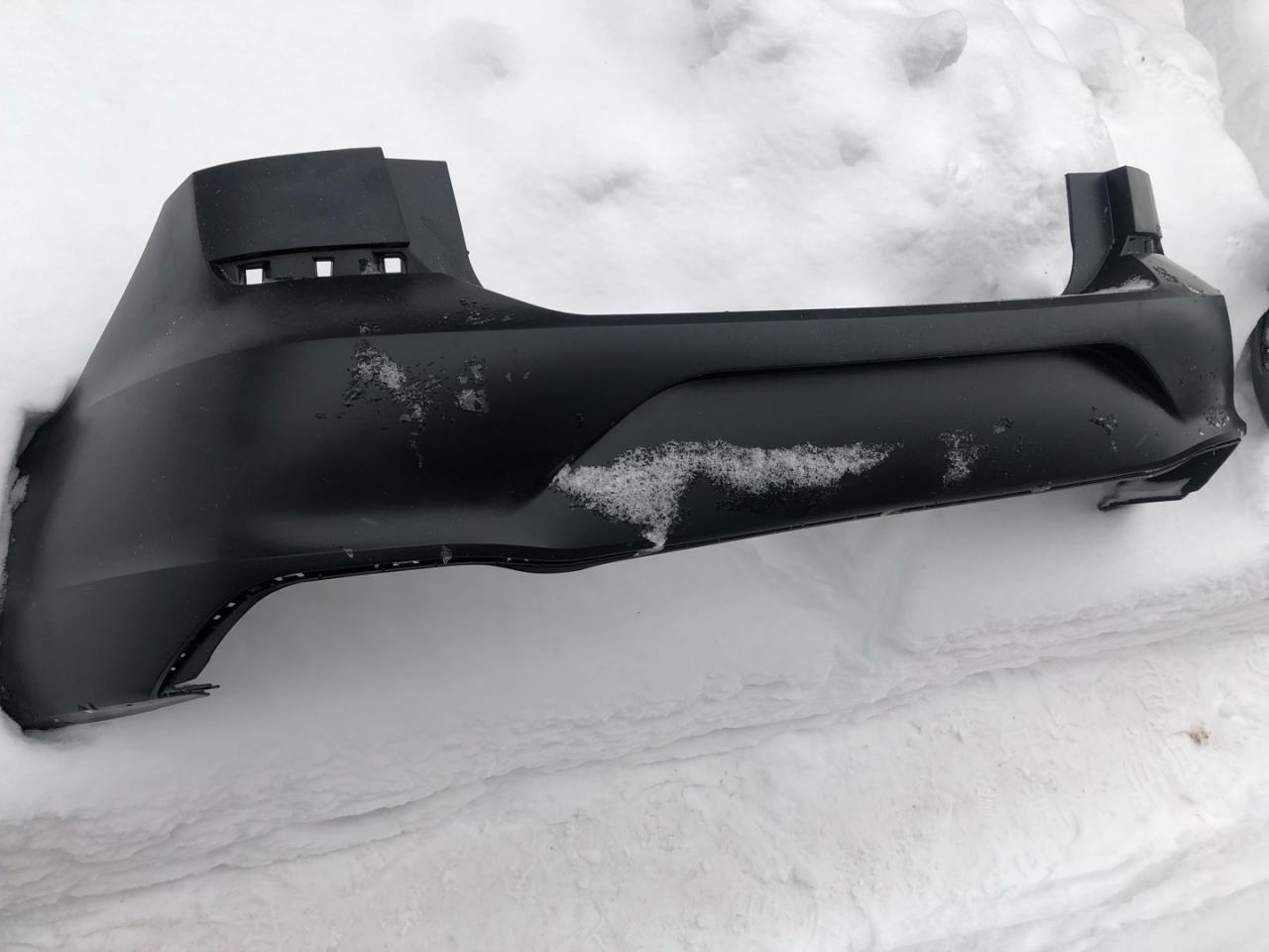 бампер задний Volkswagen Polo 6 поколение 2021, 1.6 л., бензин, МКПП, седан, 6N5807421GRU - фото №1