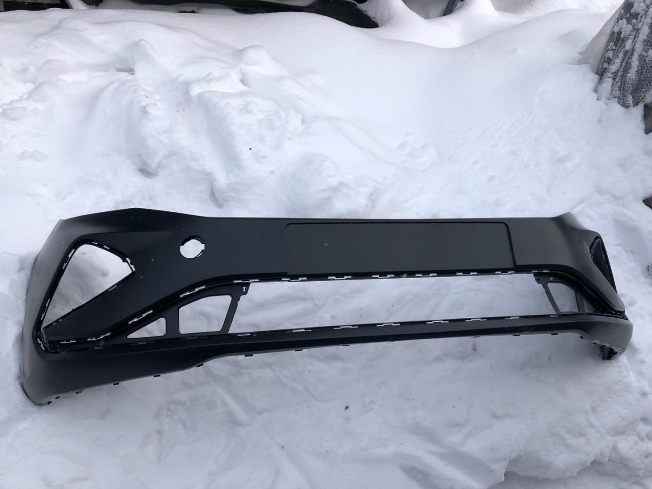 бампер передний Volkswagen Polo 6 поколение 2021, седан, 6N5807217GRU - фото №1