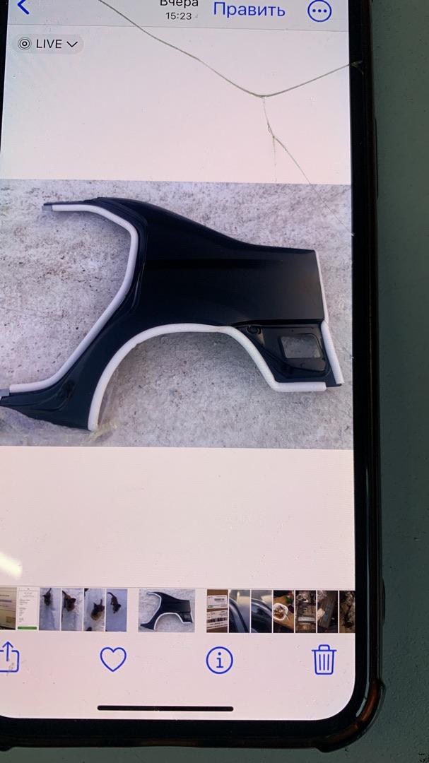 крыло заднее левое Renault Logan 1 поколение 2009, седан - фото №1