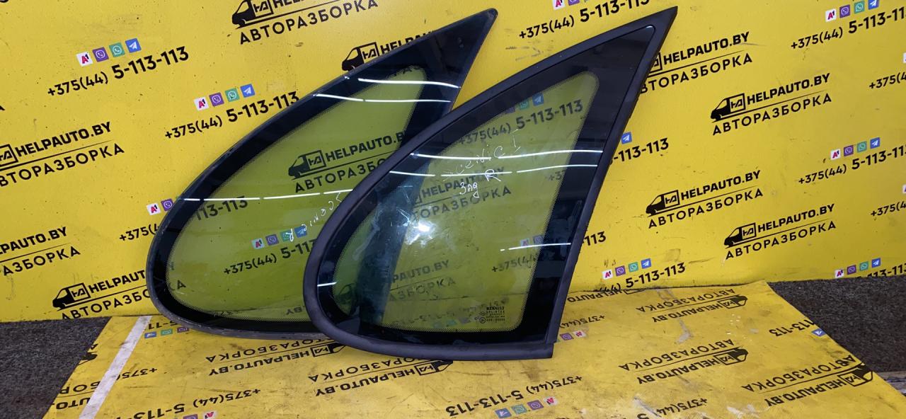 стекло кузовное боковое левое Renault Scenic 1 поколение 1998, 2.0 л., i, бензин, АКПП, минивэн, передний привод, F3R, J, 728, G, 791 - фото №1