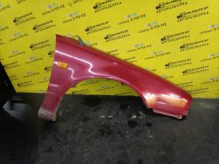 крыло переднее правое Nissan Primera P10 1996, 1.6 л., GA16DE, бензин, МКПП, бордовый, универсал