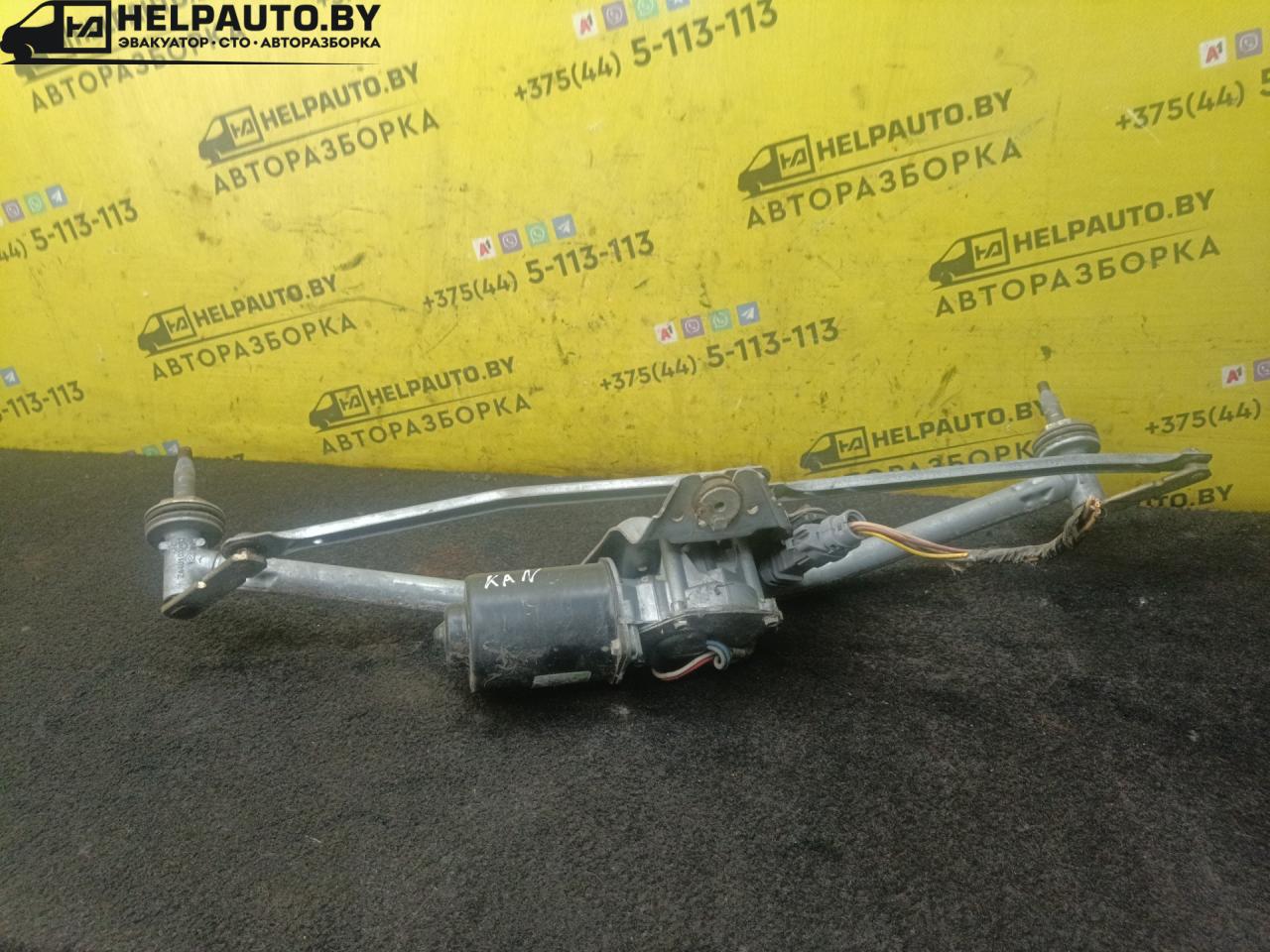 механизм стеклоочистителя (трапеция дворников) Renault Kangoo 1 поколение 2001, 1.9 л., F8Q 620, дизель, МКПП, серый - фото №1
