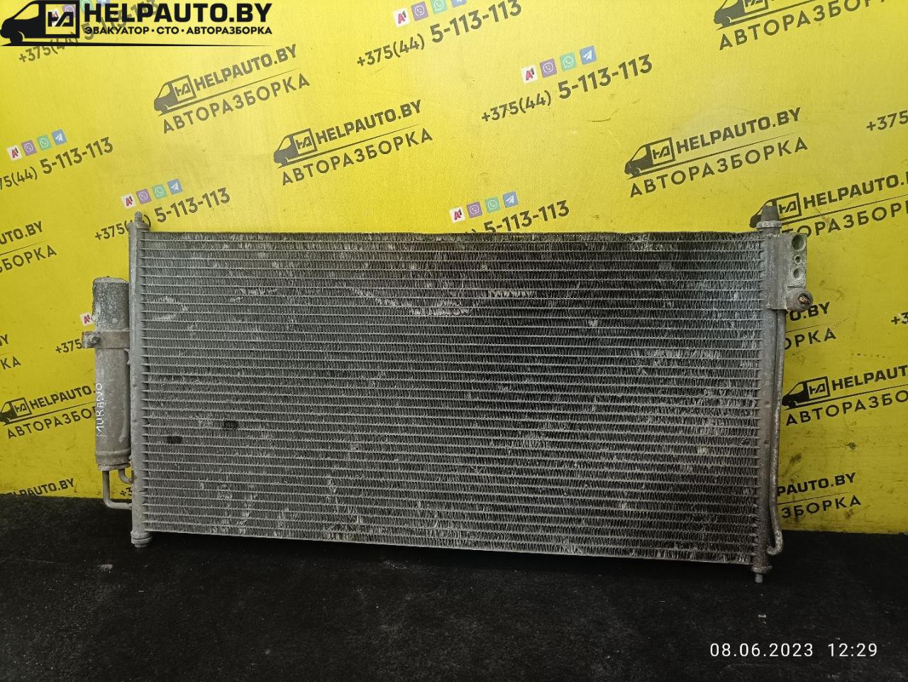 радиатор кондиционера Nissan Murano Z50 2003, 3.5 л., бензин, АКПП, синий, внедорожник 5 дв. - фото №1