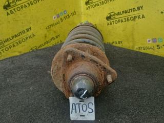 стойка передняя левая Hyundai Atos 1 поколение 2000, 1.0 л., G4HC, бензин, МКПП, черный, хетчбэк 5 дв.
