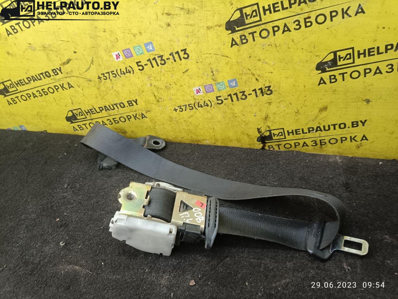 ремень безопасности Opel Omega B 1997, 2.5 л., X 25 DT, дизель, МКПП, черный, универсал - фото №1