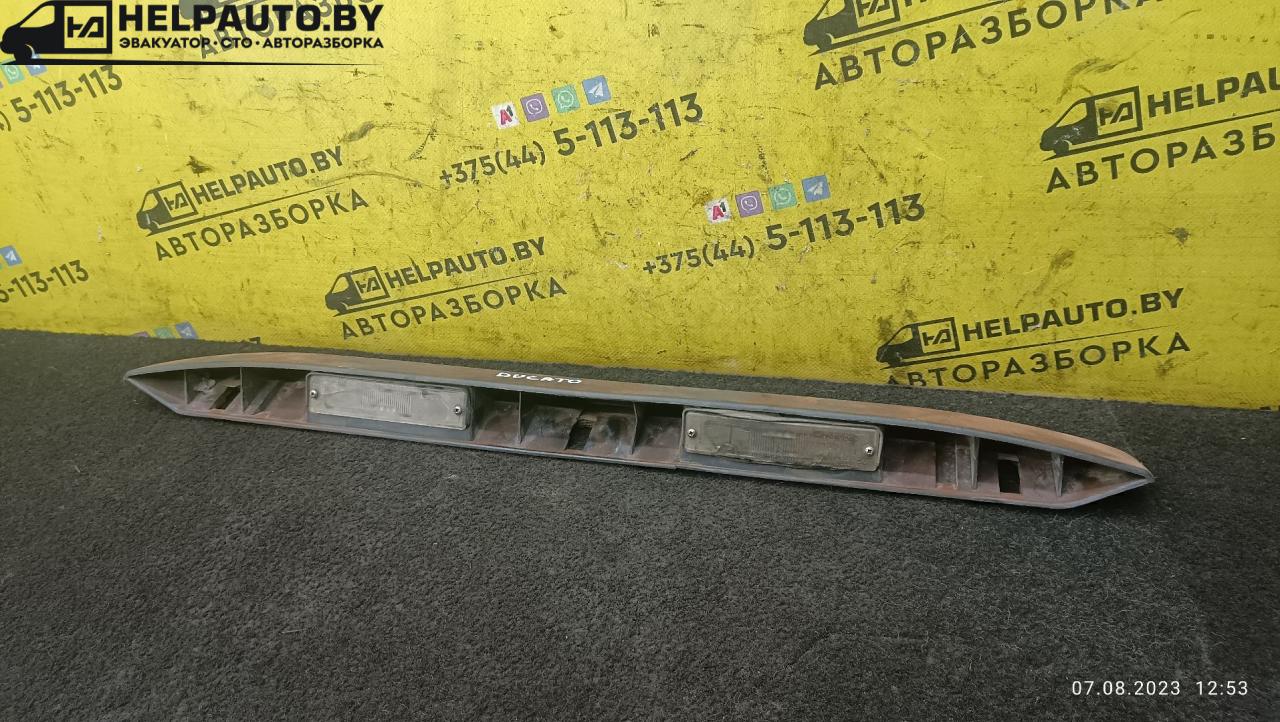 подсветка номера Fiat Ducato 2 поколение 1996, 2.5 л., дизель, зеленый, микроавтобус - фото №1