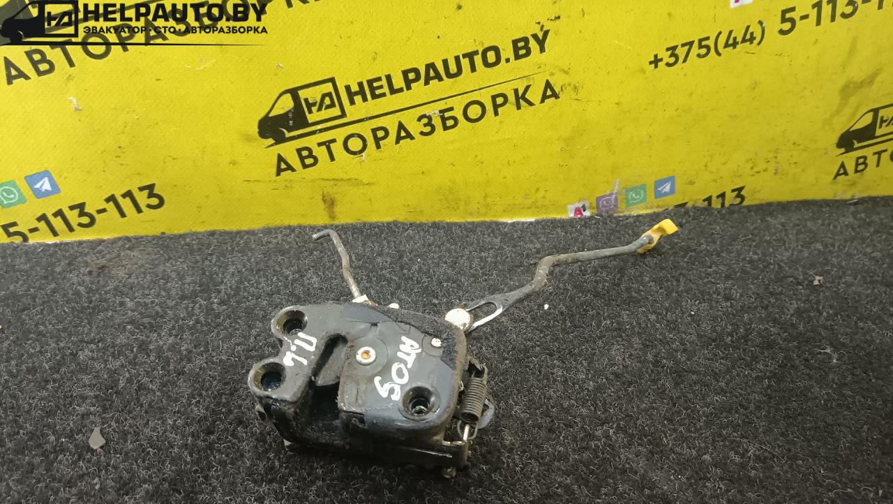 замок двери передней левой Hyundai Atos 1 поколение 2000, 1.0 л., G4HC, бензин, МКПП, черный, хетчбэк 5 дв. - фото №1