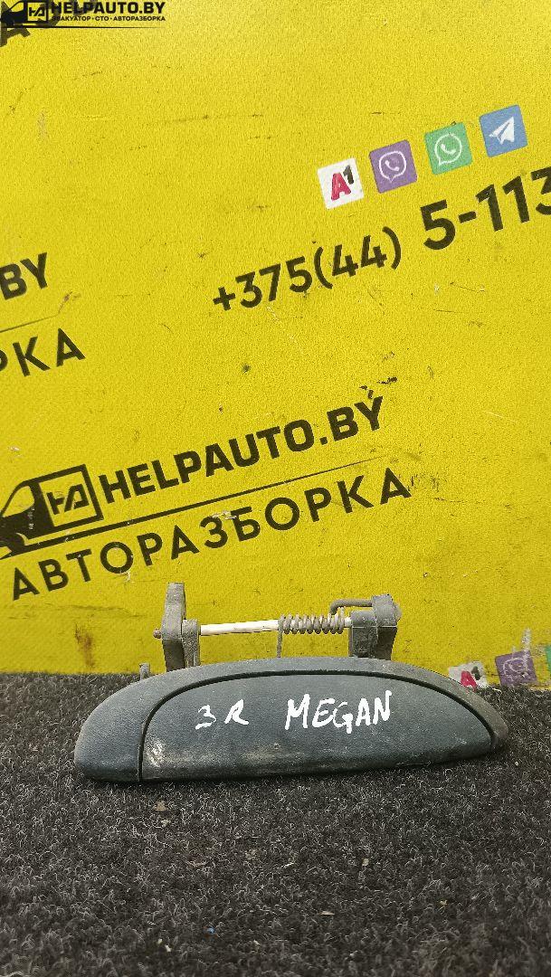 ручка наружная задняя правая Renault Megane 1 поколение 1996, бензин, МКПП, черный, хетчбэк 5 дв. - фото №1