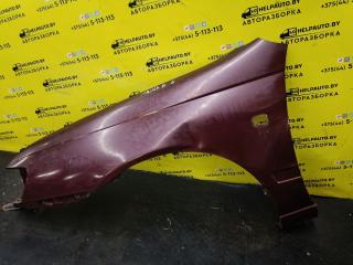 крыло переднее левое Toyota Carina E 1 поколение T190 1995, 2.0 л., 2C, дизель, МКПП, бордовый, хетчбэк 5 дв., передний привод
