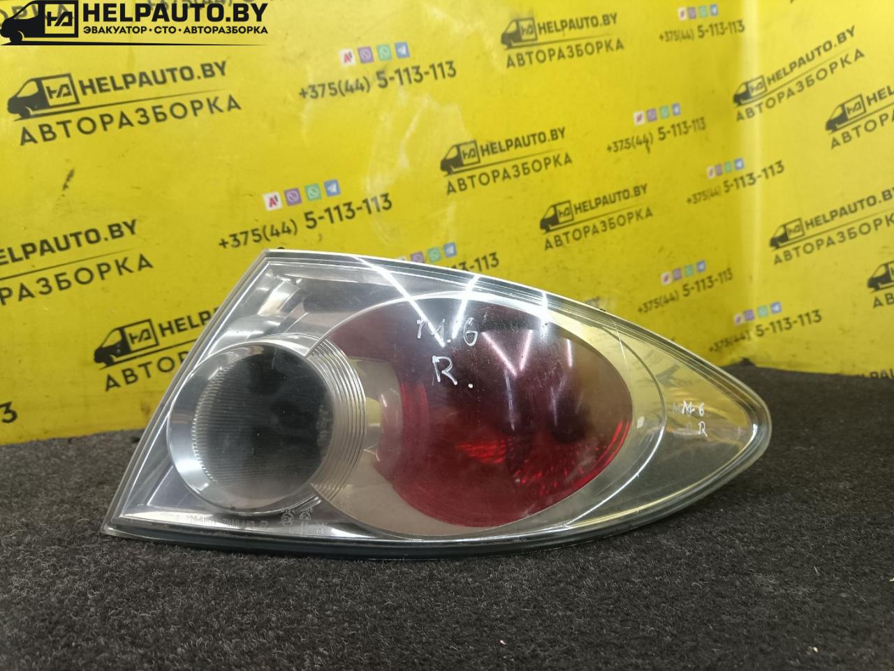 фонарь задний правый Mazda 6 GG 2003, 1.8 л., L8-DE, бензин, АКПП, черный, хетчбэк 5 дв., 220-61971 - фото №1