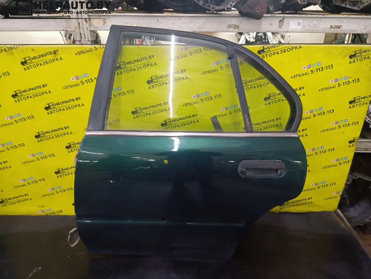 дверь задняя левая Rover 600 Series 1 поколение 1997, 2.0 л., бензин, МКПП, зеленый, седан, передний привод - фото №1