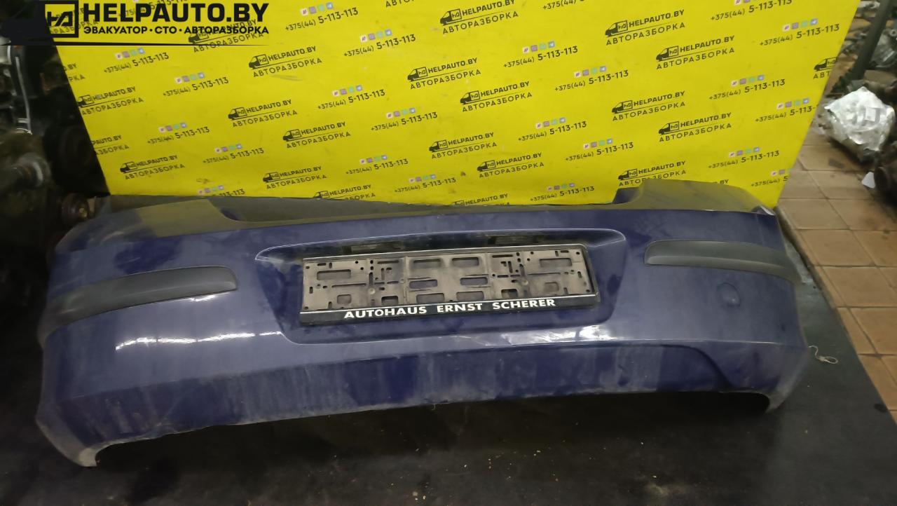 бампер задний Opel Astra H 2005, 1.7 л., дизель, МКПП, синий, хетчбэк 5 дв., передний привод - фото №1