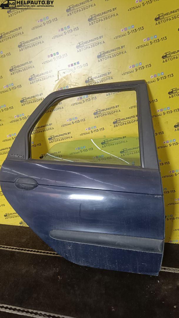 стеклоподъемник задний правый Renault Scenic 1 поколение 1998, 1.6 л., K7M 702, бензин, 5МКПП, серый, передний привод - фото №1