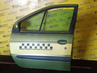дверь передняя левая Renault Scenic 1 поколение [рестайлинг] 2000, 1.6 л., бензин, МКПП, зеленый, минивэн, передний привод